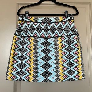 LOFT colorful mini skirt